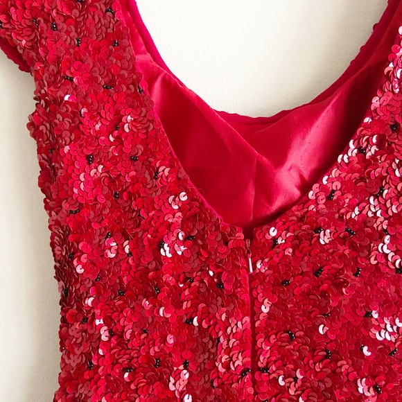 Scala Red Sequin Dress - Picture 6 of 8
